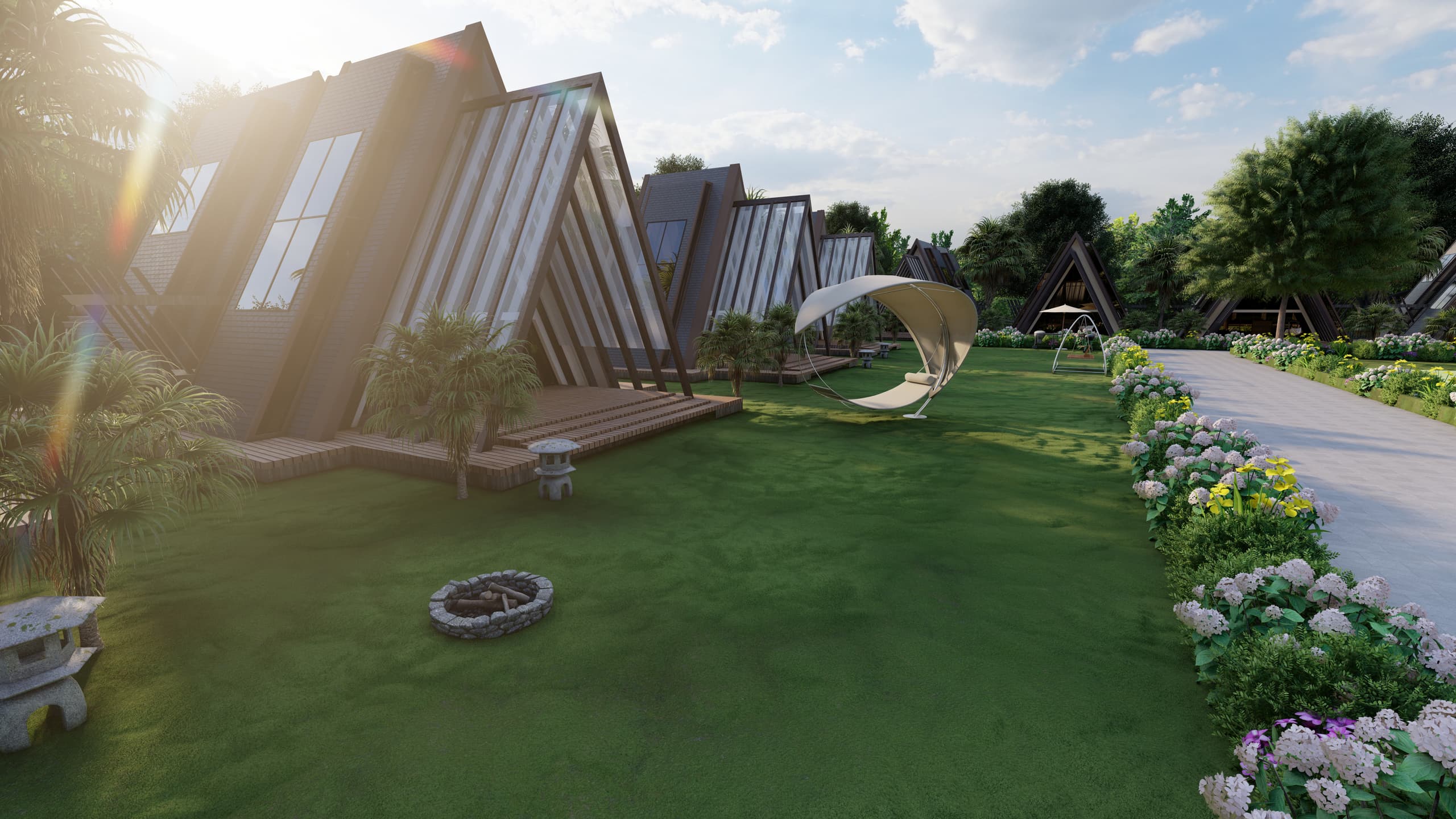 A-Frame Glamping Cabins